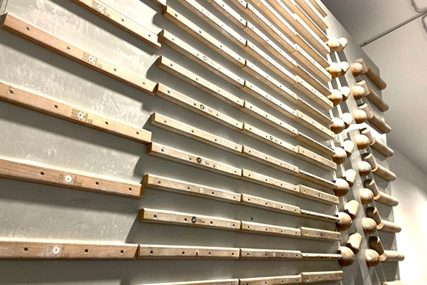 muro con zona de agarre